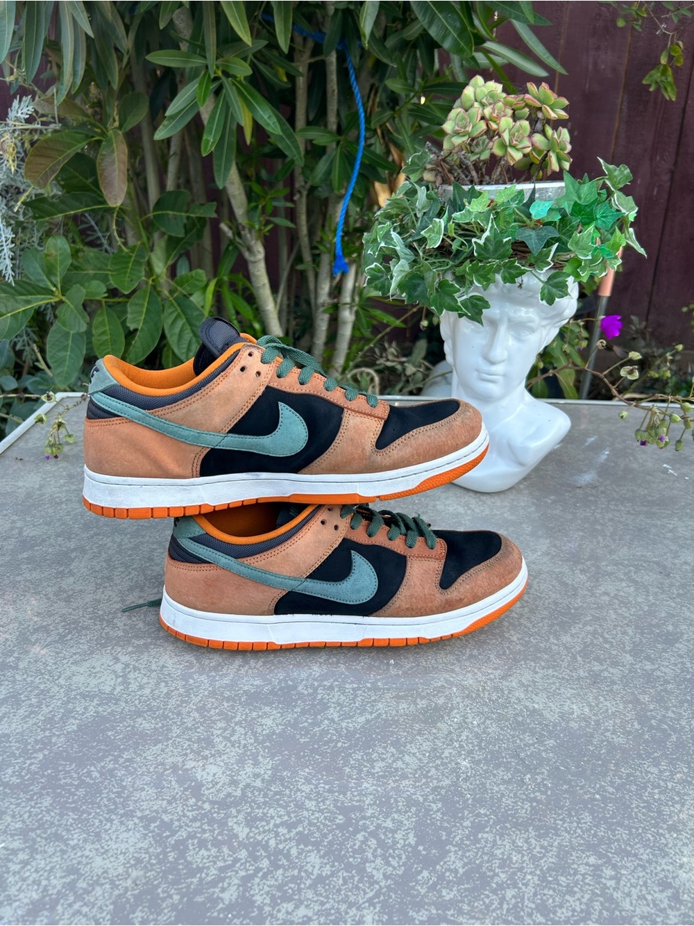 Nike Men’s Low-Top Sneakers — Brown, Black & Green
